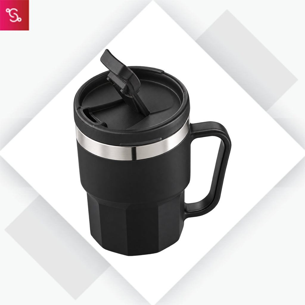 [SUG-DB95] Sip-On (Stainless Steel Mug with Handle (375ml))
