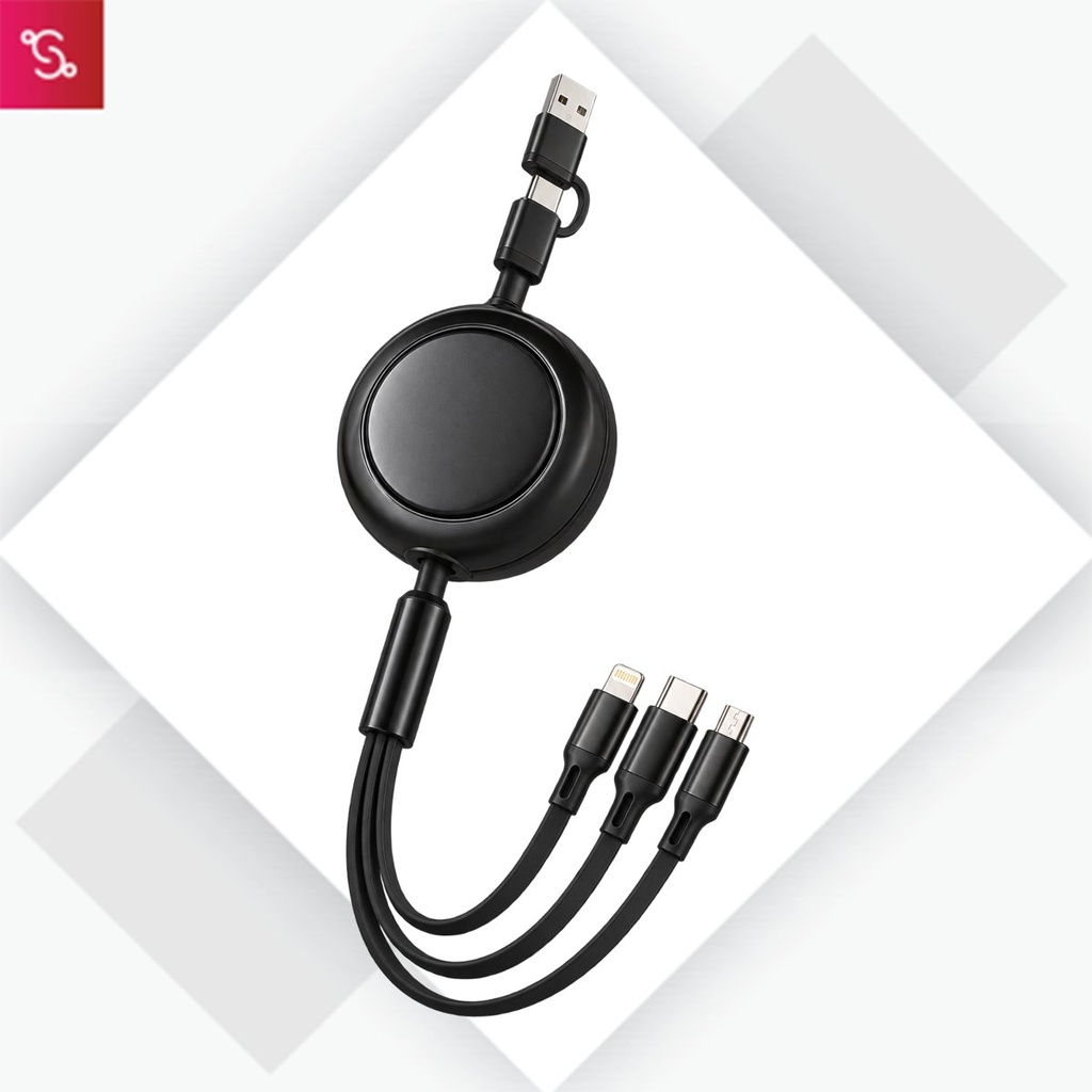 [SUG-GC28] Yoyo Bolt (3-in-1 Fast Charging Cable (100W))