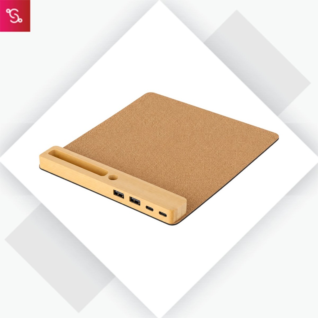[SUG-GC41] Multi Function Mousepad (Anti Skid Mousepad + USB Hub)