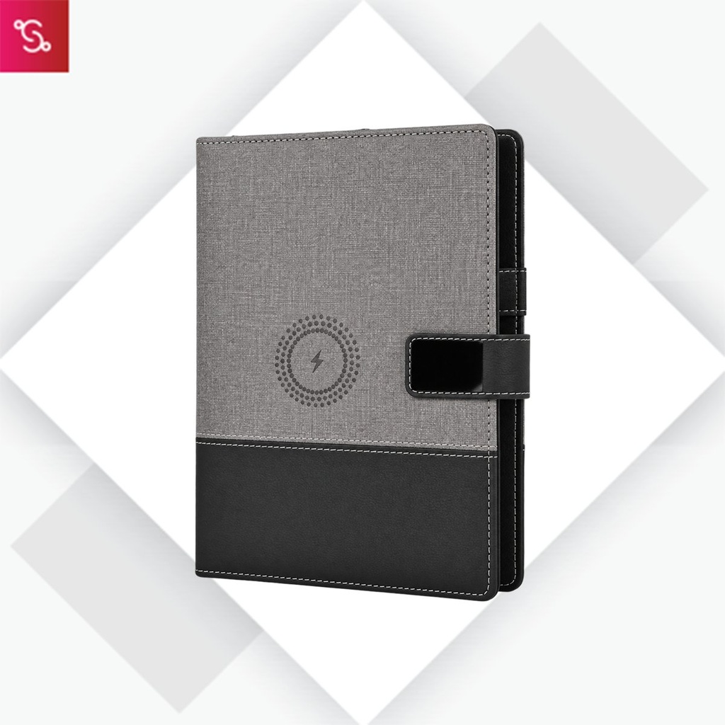 [SUG-OD10] Powr Book (10k mAh Powerbank with In- Built Diary + Wireless Charging)