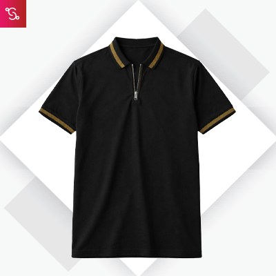 [SSNI-TEXTURED-ZIPPER-POLO] Snitch Textured Zipper Polo