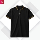 Snitch Textured Zipper Polo