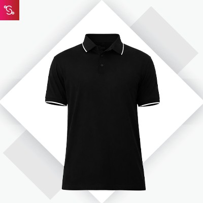 Snitch Design Tipping Polo - Black