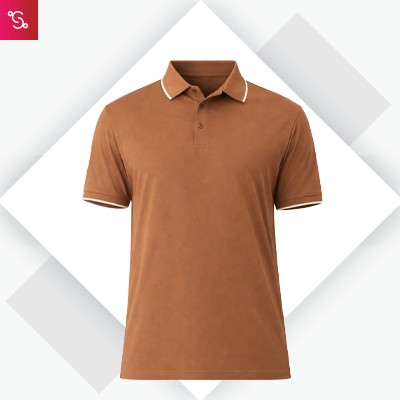 Snitch Design Tipping Polo - Coffee