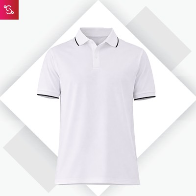 Snitch Design Tipping Polo - White