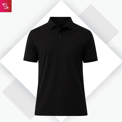 Snitch Solid Technical Stitchless Polo - Black