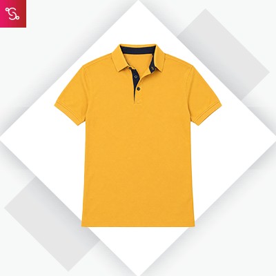 Stellers Nanodry Golf Polo - Mustard