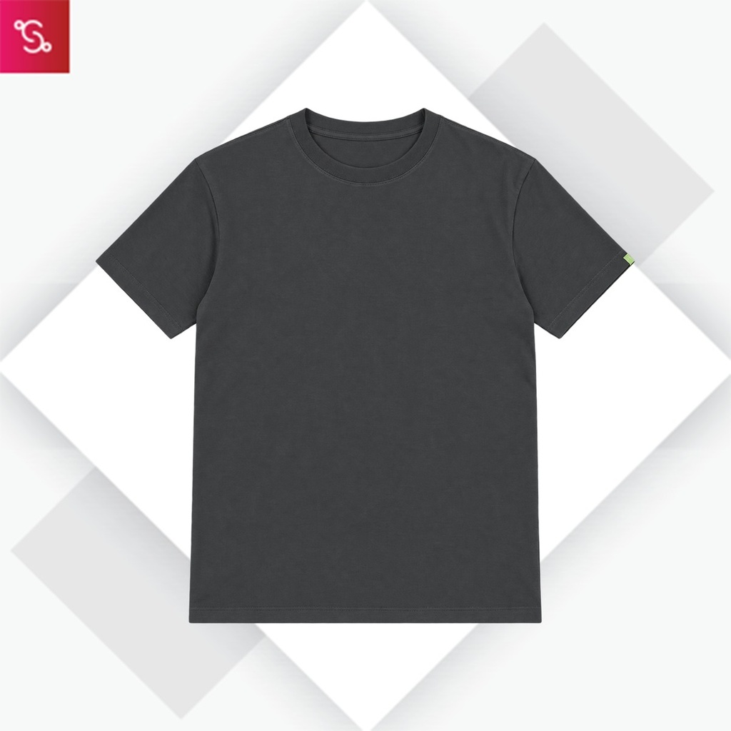 Caslay Organic Crew Neck T-Shirt - Carbon Grey