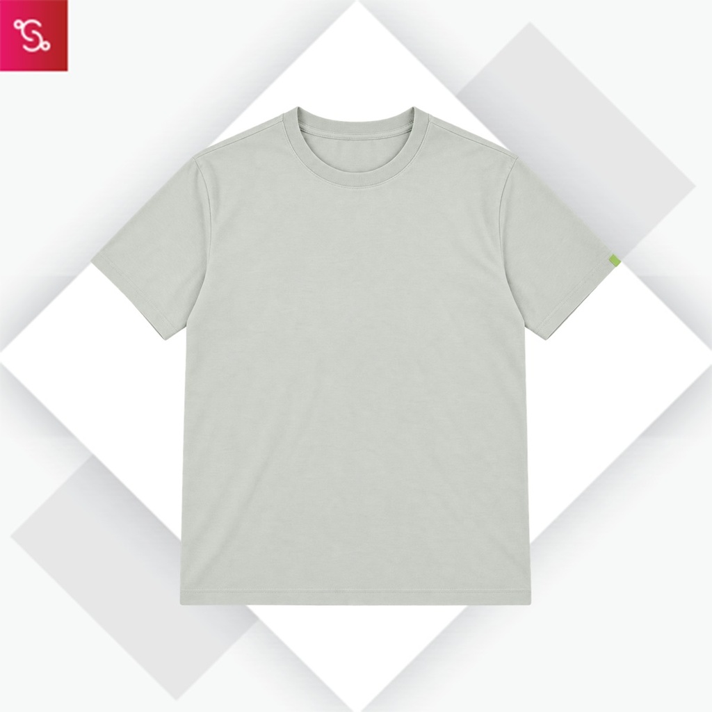 Caslay Organic Crew Neck T-Shirt - Stom Grey