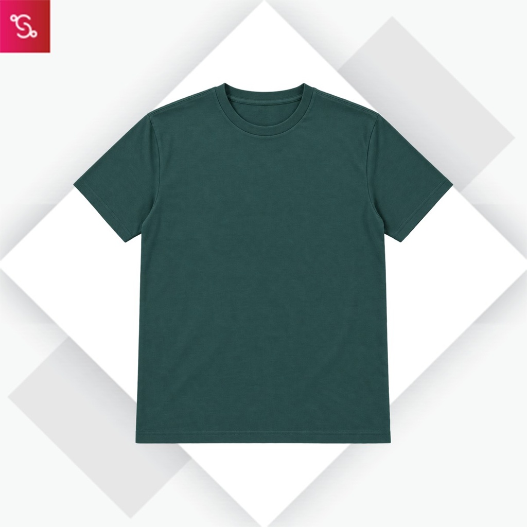 Caslay Organic Crew Neck T-Shirt - Forest Green