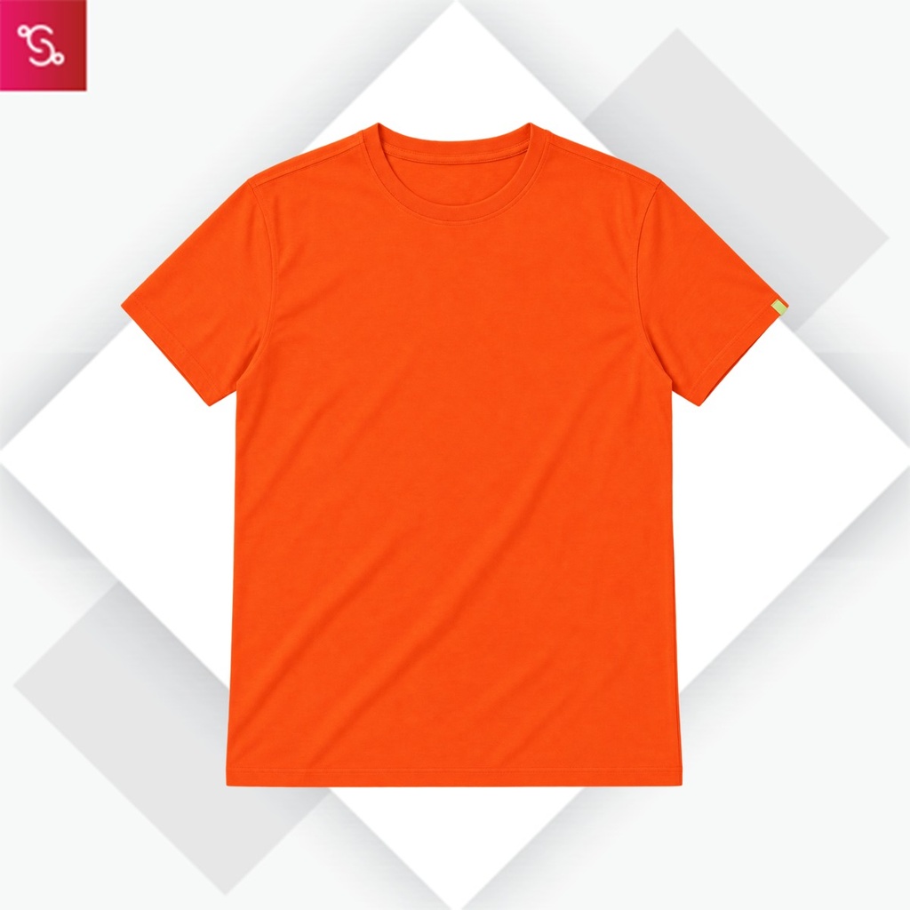 Caslay Organic Crew Neck T-Shirt - Orange