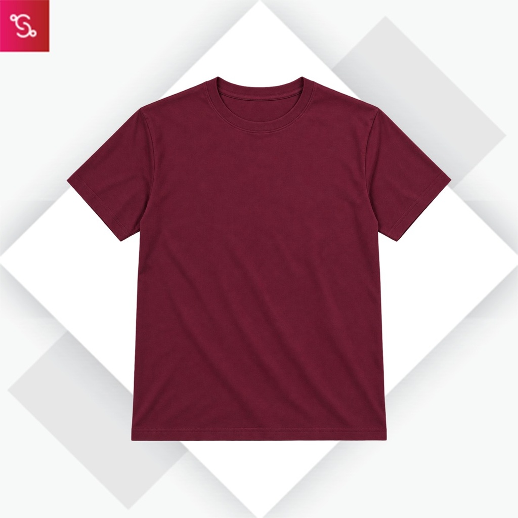 Caslay Organic Crew Neck T-Shirt - Maroon