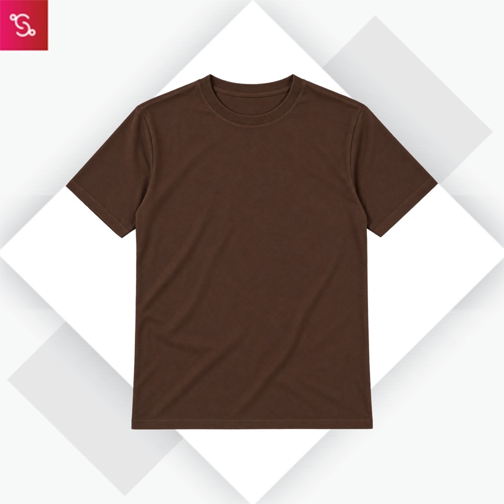 Caslay Organic Crew Neck T-Shirt - Chocolate