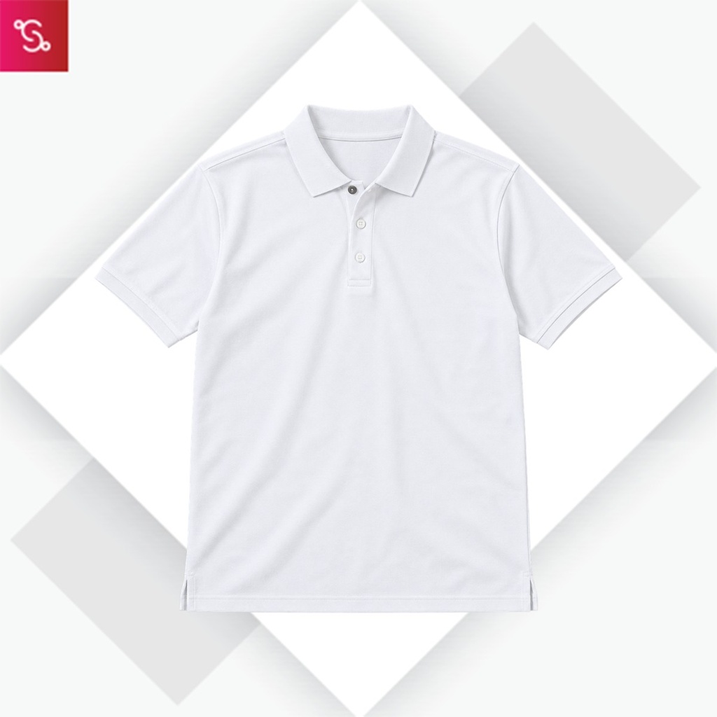 Caslay Organic Polo T-Shirt - White
