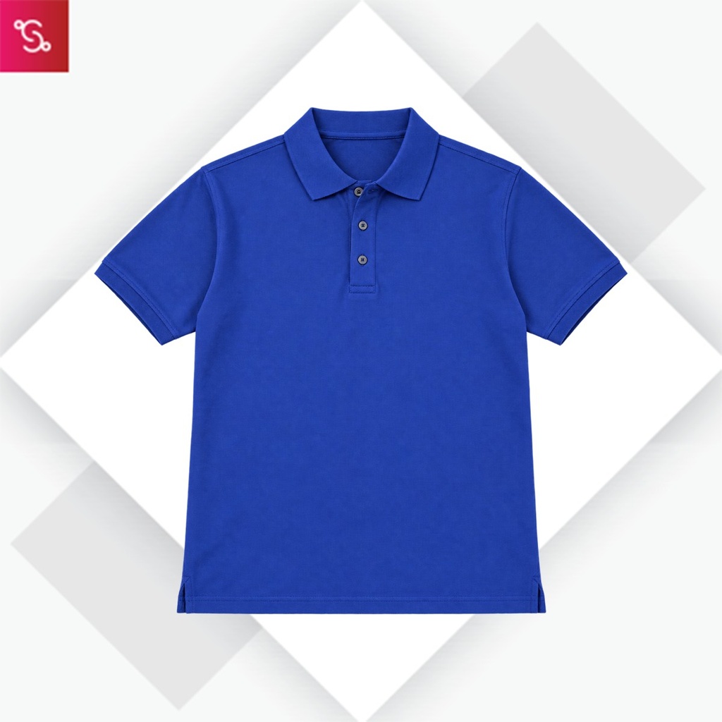 Caslay Organic Polo T-Shirt - Royal Blue