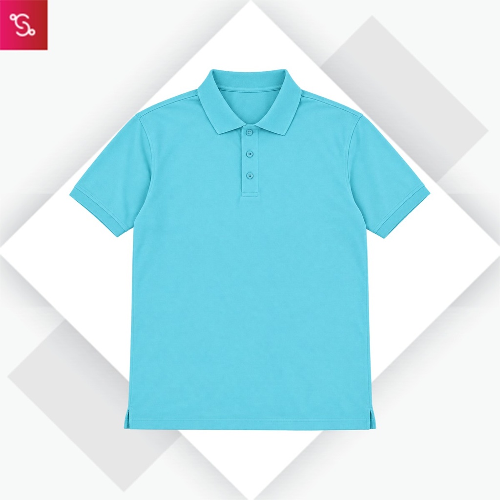 Caslay Organic Polo T-Shirt - Teal