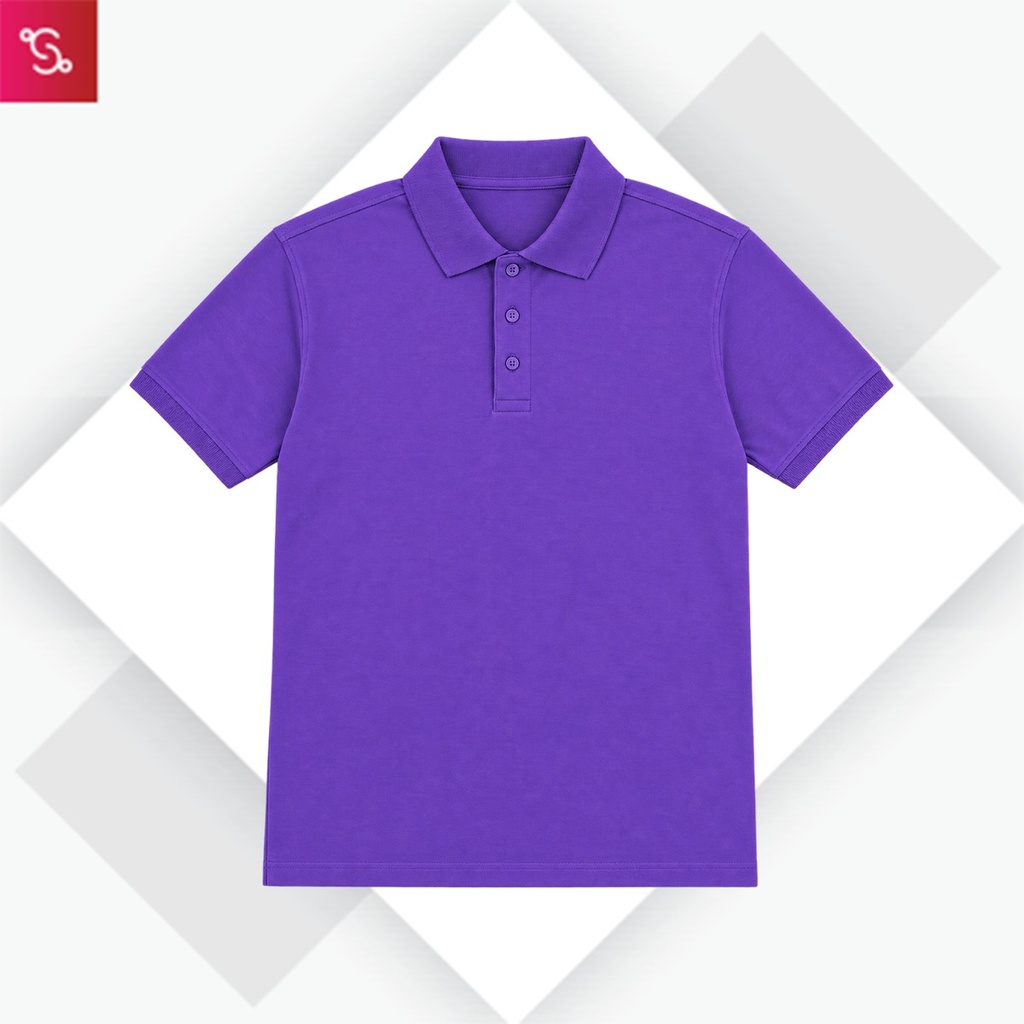 Caslay Organic Polo T-Shirt - Prism Violet