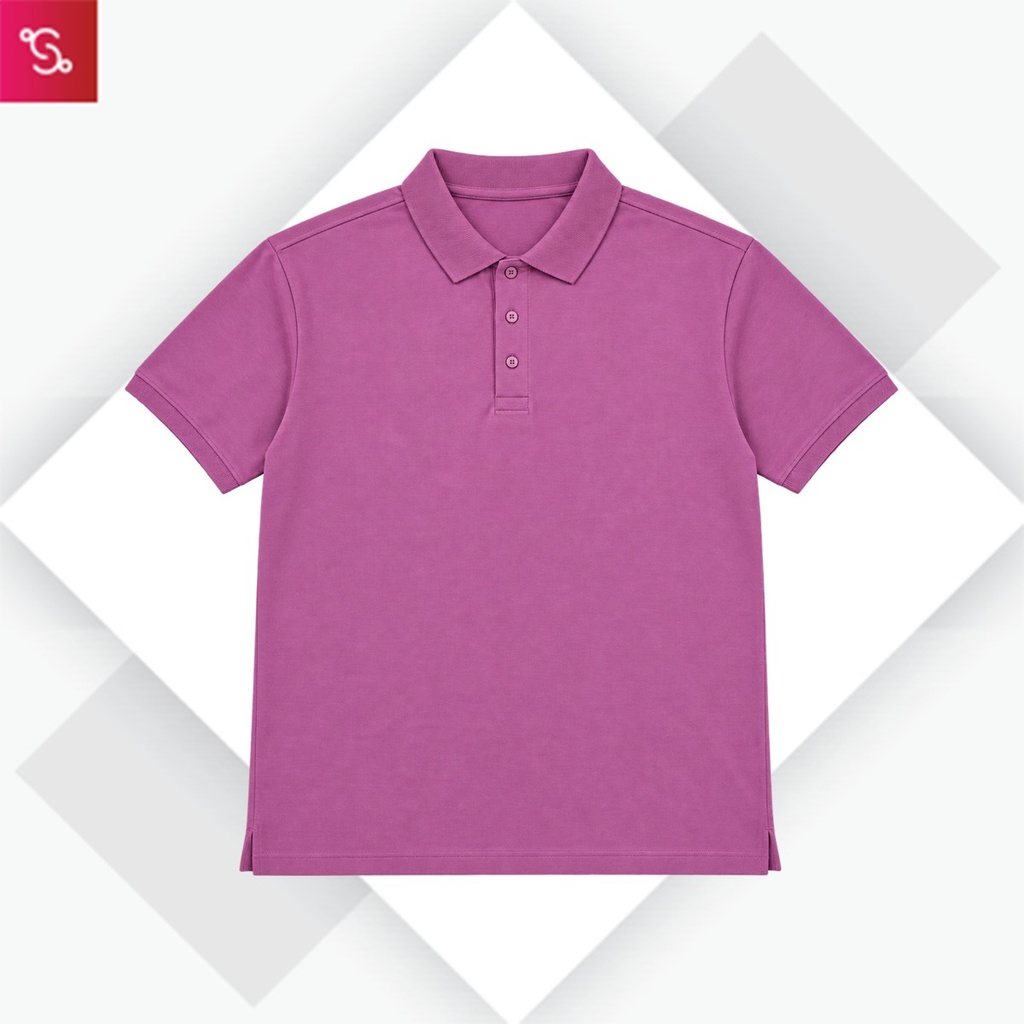 Caslay Organic Polo T-Shirt - Purple