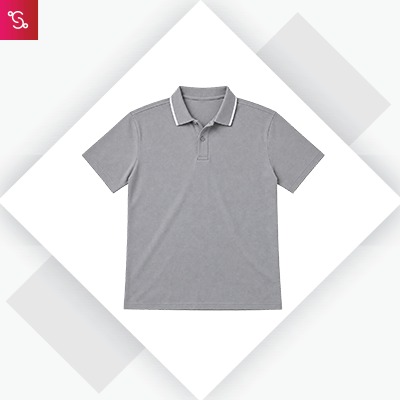 Adidas 100% Cotton Tipping Polo T-Shirt - Grey (IX3306)