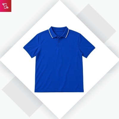 Adidas 100% Cotton Tipping Polo T-Shirt - Royal Blue (IX3311)