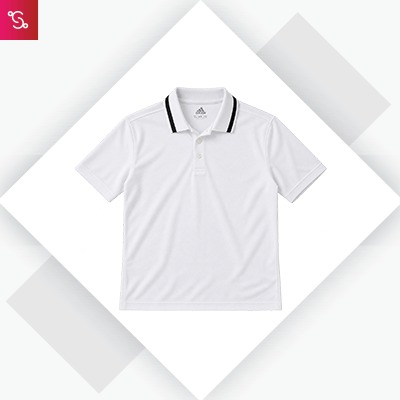 Adidas Clima Lite Polo T-Shirt - White / Black (DP6035)