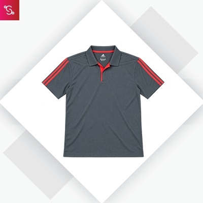 Adidas Dryfit Polo T-Shirt - Grey (S89143)