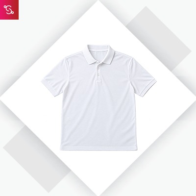 Adidas Poly Cotton Polo T-Shirt - White (BS0674)