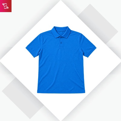 Adidas Poly Cotton Polo T-Shirt - Shock Blue (BS0685)