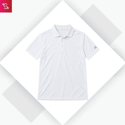 Adidas Poly Cotton Polo T-Shirt - White (DP6044)