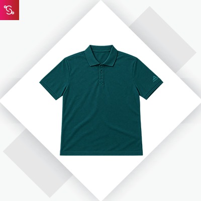 Adidas Poly Cotton Polo T-Shirt - Green (HI5591)