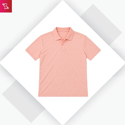 Adidas Poly Cotton Polo T-Shirt - Haze Coral (HI5592)