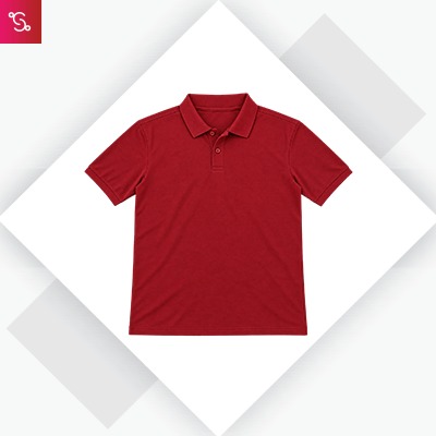 Adidas Poly Cotton Polo T-Shirt - Nobel Maroon (HI5593)