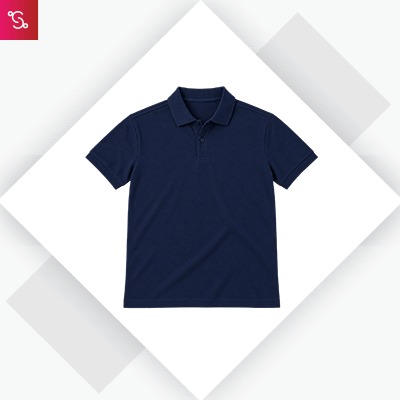 Adidas Poly Cotton Polo T-Shirt - Navy (HZ5390)