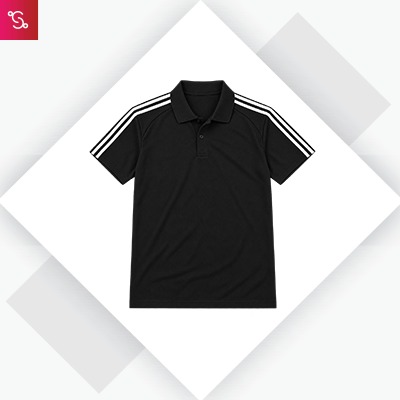 Adidas Poly Cotton Polo T-Shirt - Black (JI7199)