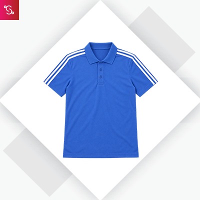Adidas Poly Cotton Polo T-Shirt - Bright Royal (JI9650)