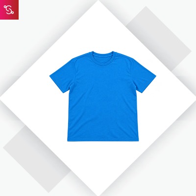 Adidas Round Neck Cotton T-Shirt - Shock Blue (IY3820)