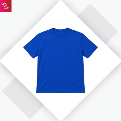Adidas Round Neck Cotton T-Shirt - Royal Blue (IY3822)