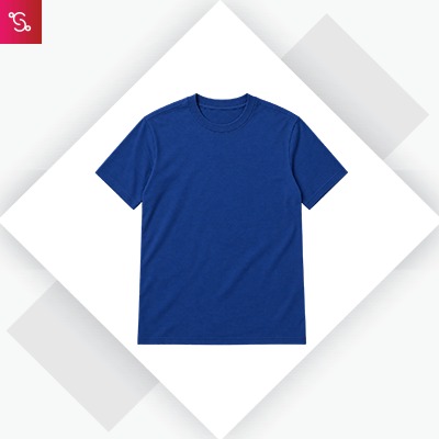 Adidas Round Neck Cotton T-Shirt - Real Blue (IY3823)