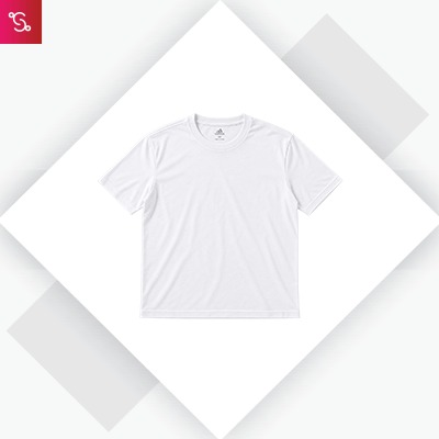 Adidas Round Neck Cotton T-Shirt - White (IY3824)