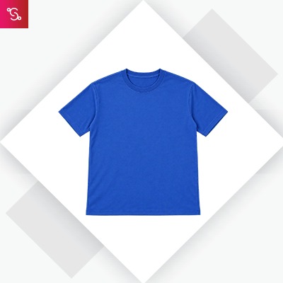 Crocodile Crew Neck Poly Cotton 911 - Royal Blue