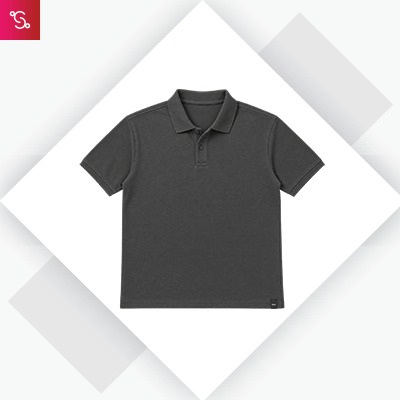 Crocodile Polo Cotton 905 - Charcoal