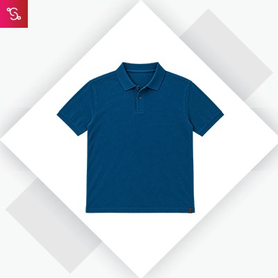 Crocodile Polo Cotton 905 - Petrol Blue