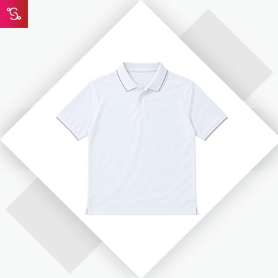 Crocodile Polo Poly Cotton 902 - White