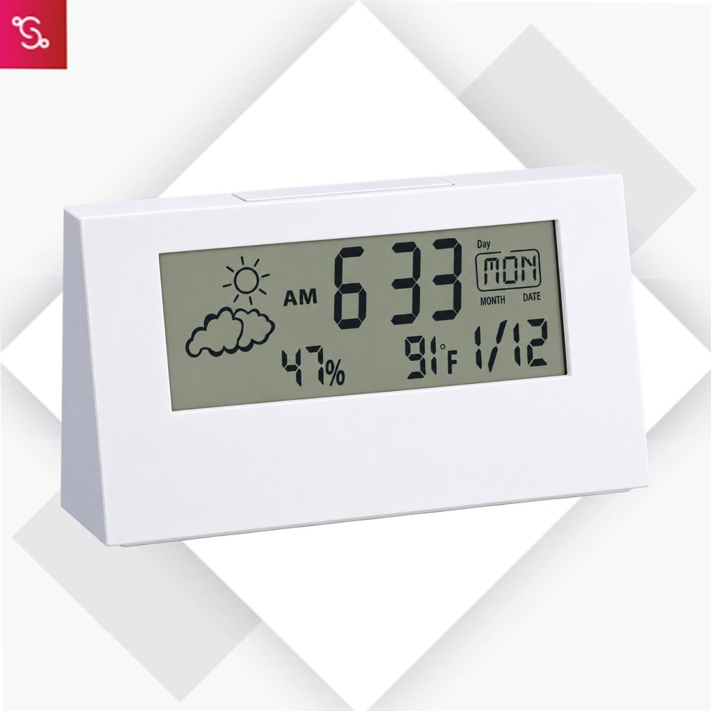 [SANM-A104] Sharp weather station clock with backlight