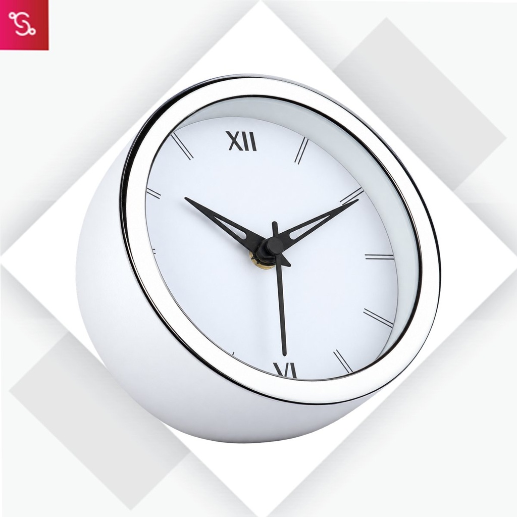 [SANM-A129] Chip: Table clock with Silver ring