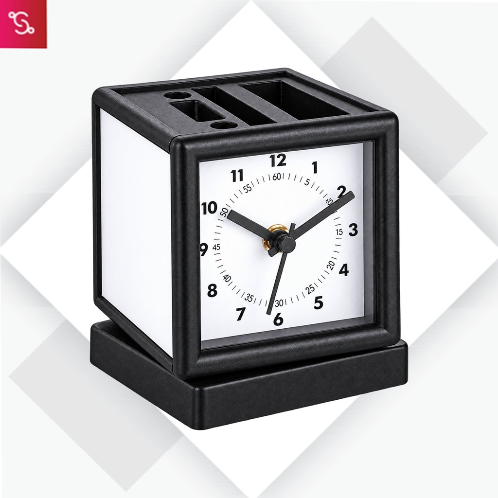 [SANM-A139] Rotating clock with 3 side branding area