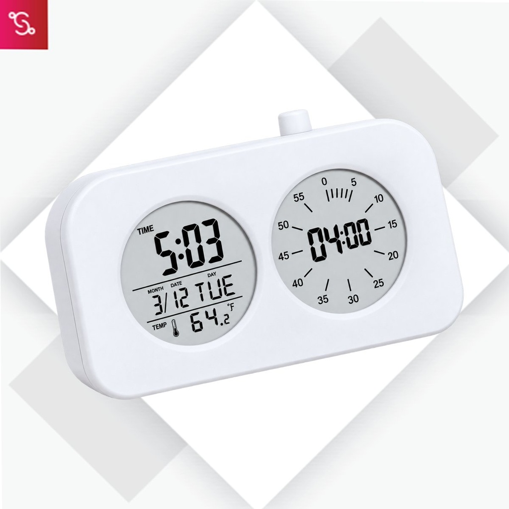 [SANM-A148] Bubble Table Clock with Double Display