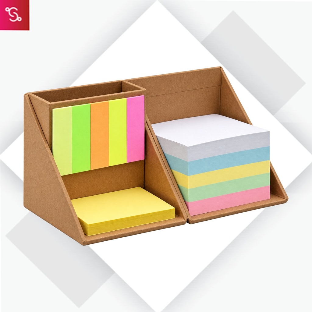 [SANM-B47] Folding paper cube (with memo pad and tumbler)