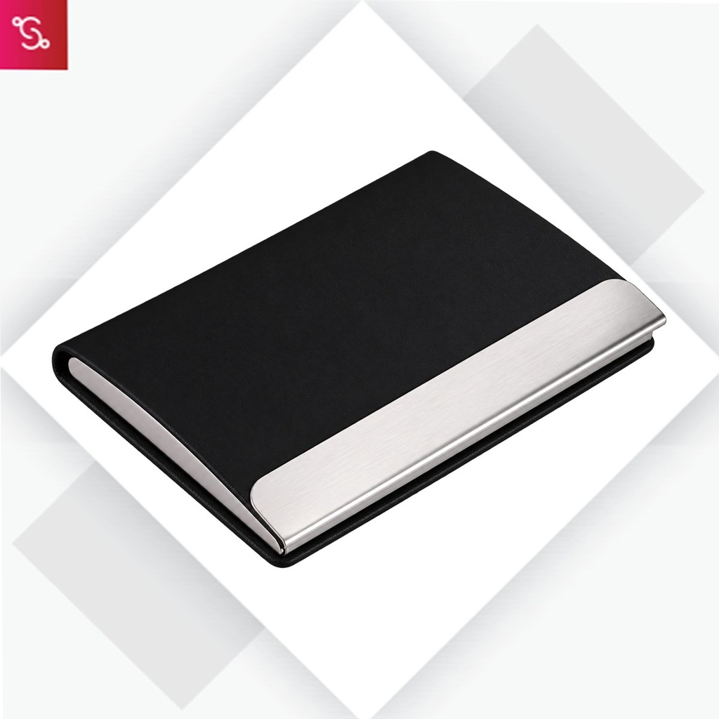 [SANM-B141] Stainless Steel Magnetic Visiting Card holder- Black