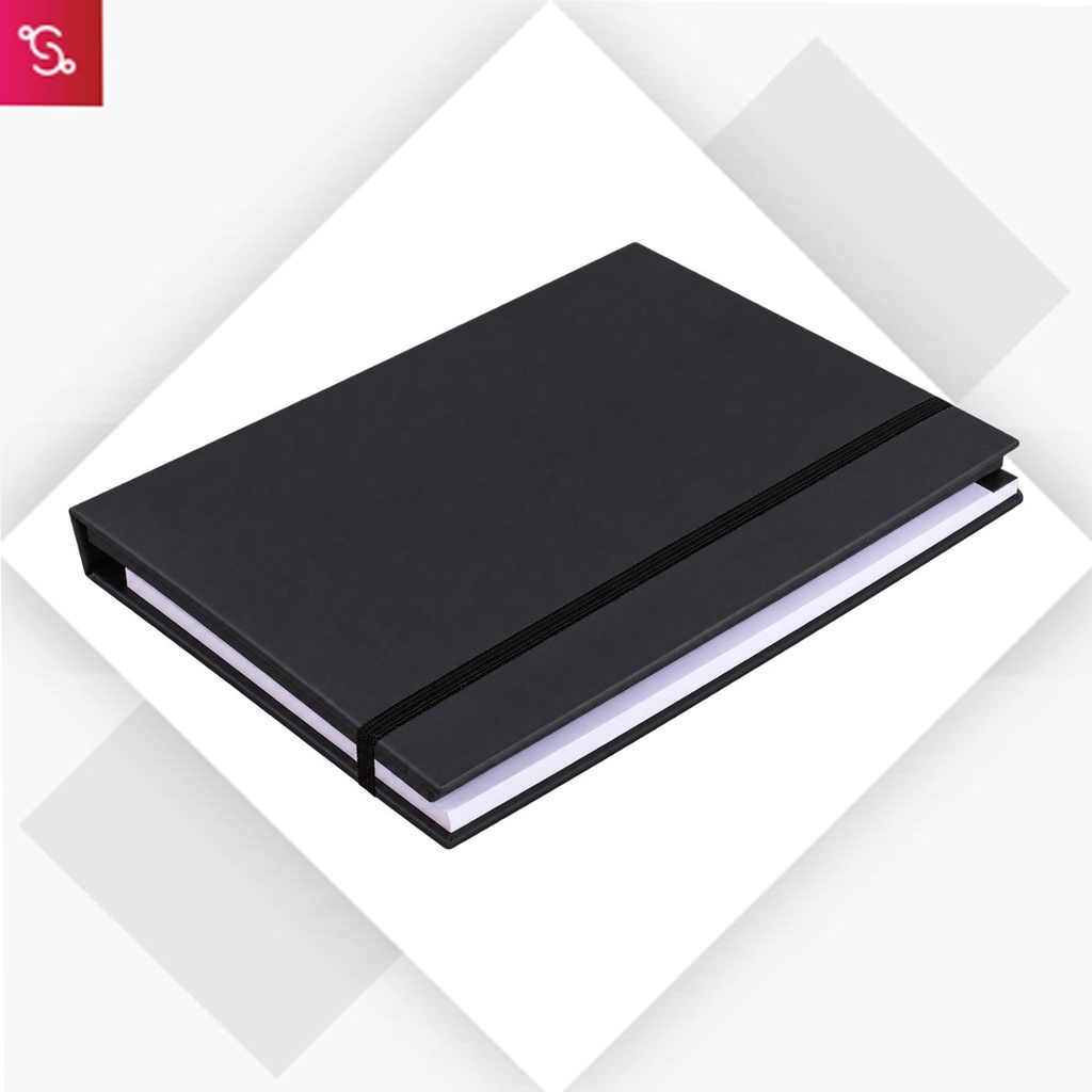 [SANM-B145] Compact Stationery kit with Writing pad, Eco Pen, Wooden Ruler, Highlighter, 2 Pencils, Sharpener and Eraser